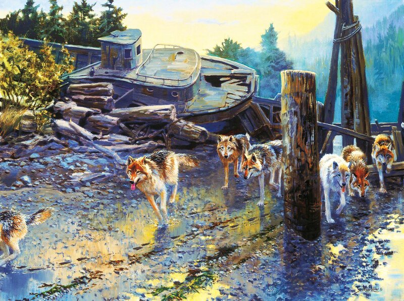 Wolf Pack on Shore