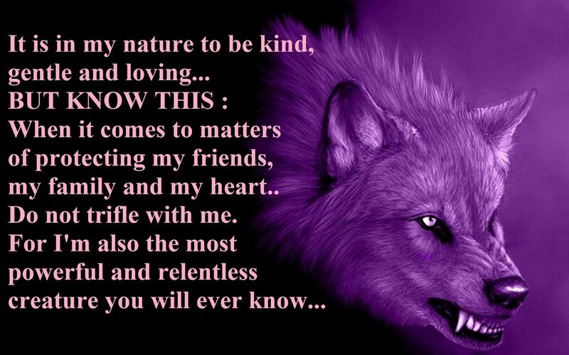 wolf protection quote