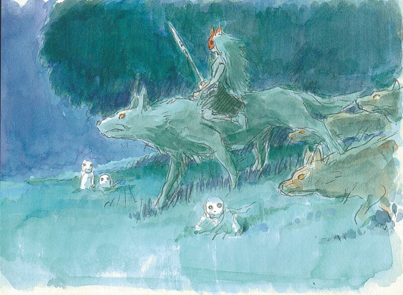 Wolf Rider with Spirits
