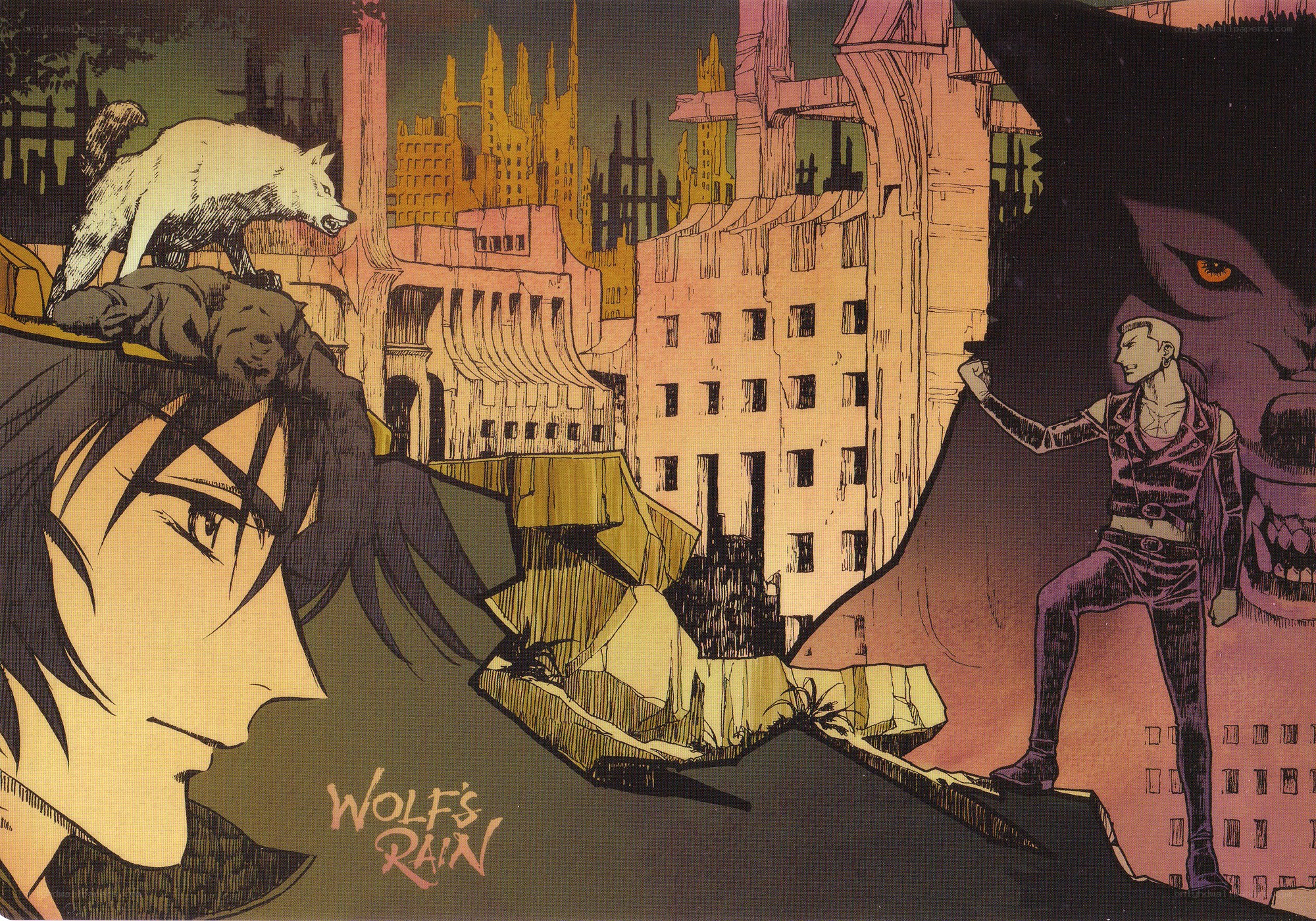 Wolf's Rain anime illustration