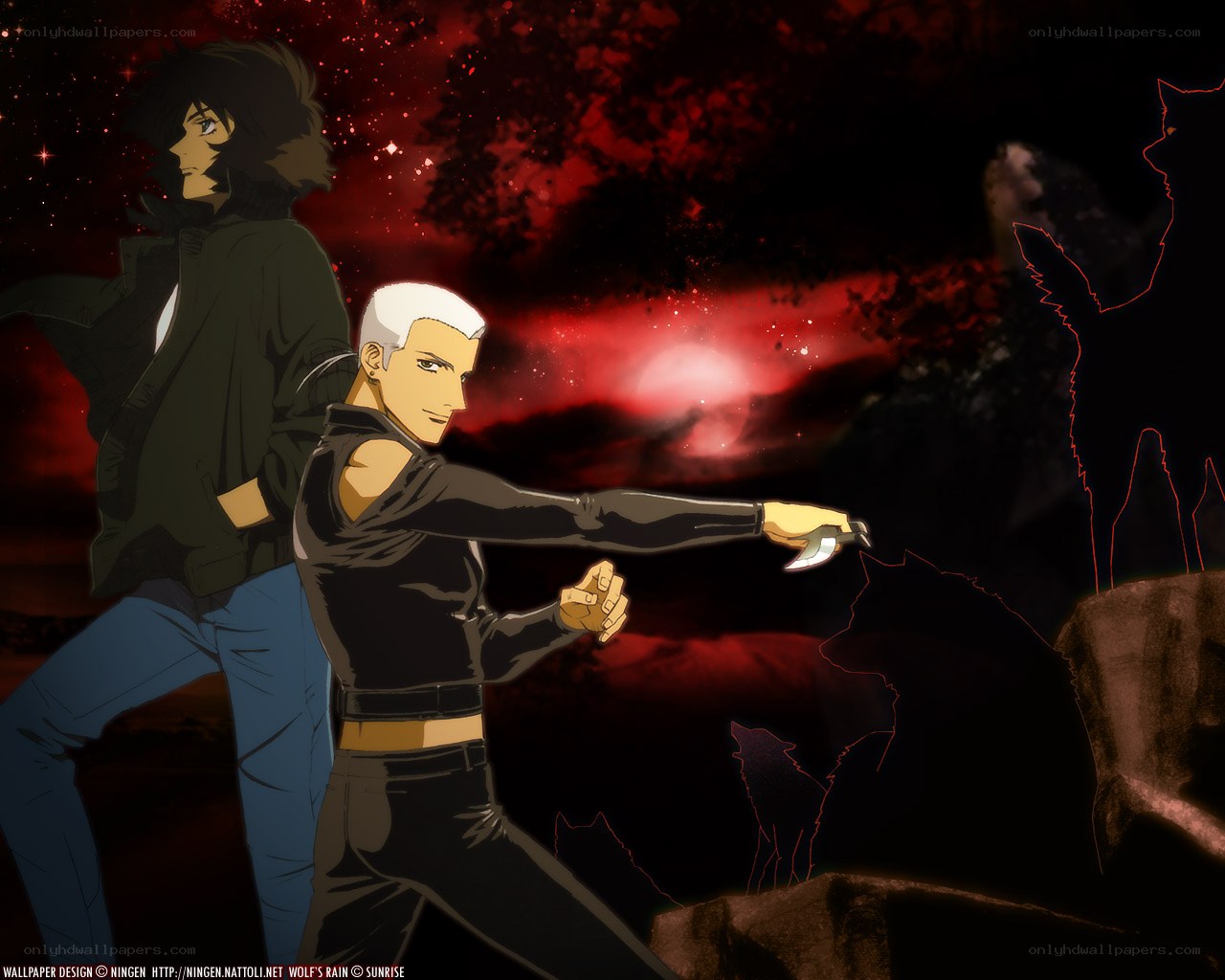 Wolf's Rain anime scene