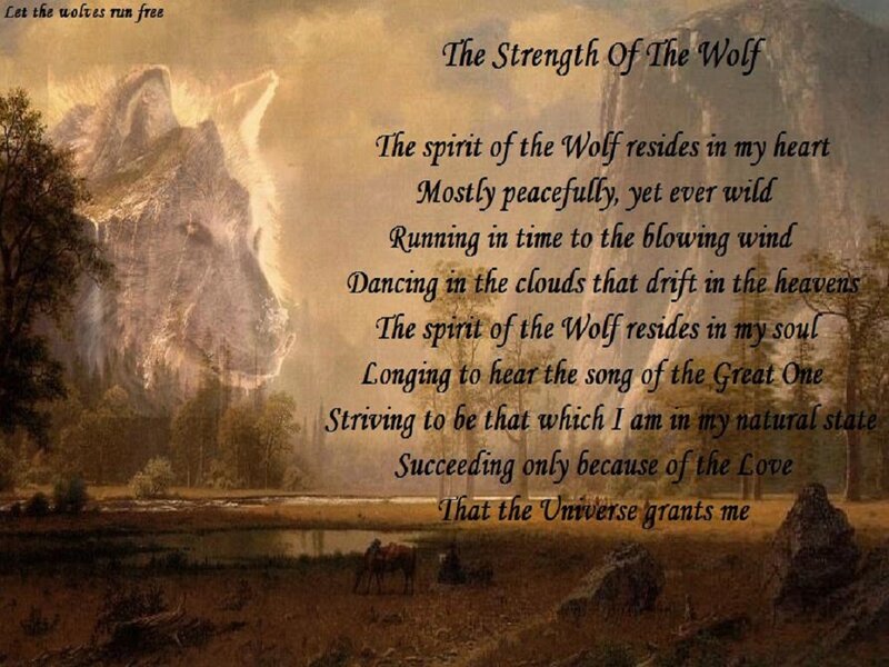 Wolf Spirit in Landscape