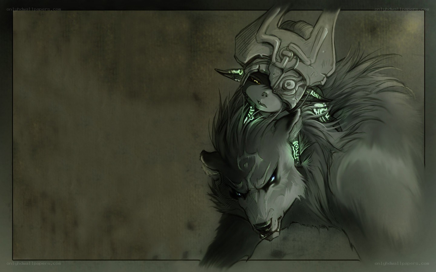 wolf warrior with glowing eyes