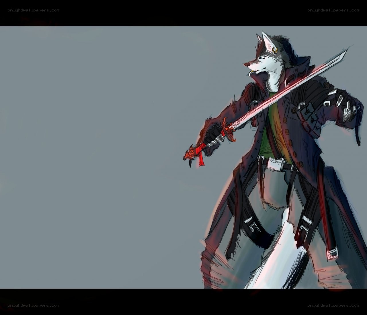 wolf warrior with sword