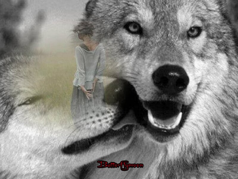Wolf with Woman
