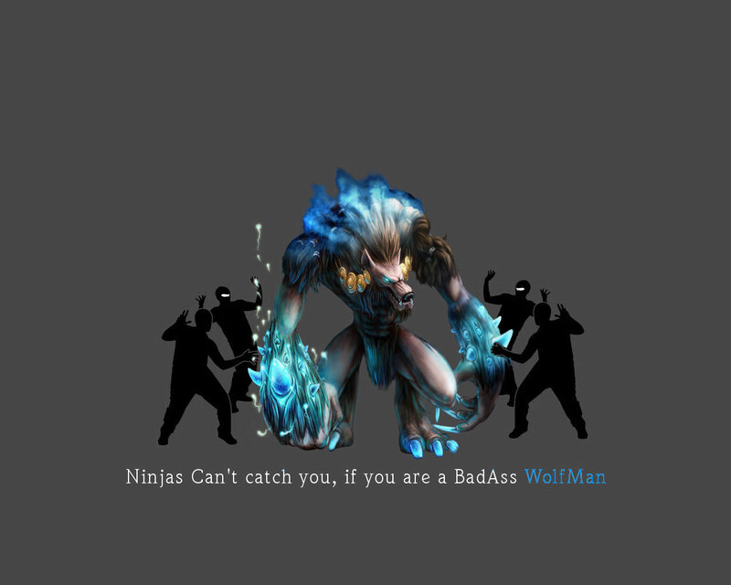 Wolfman vs Ninjas