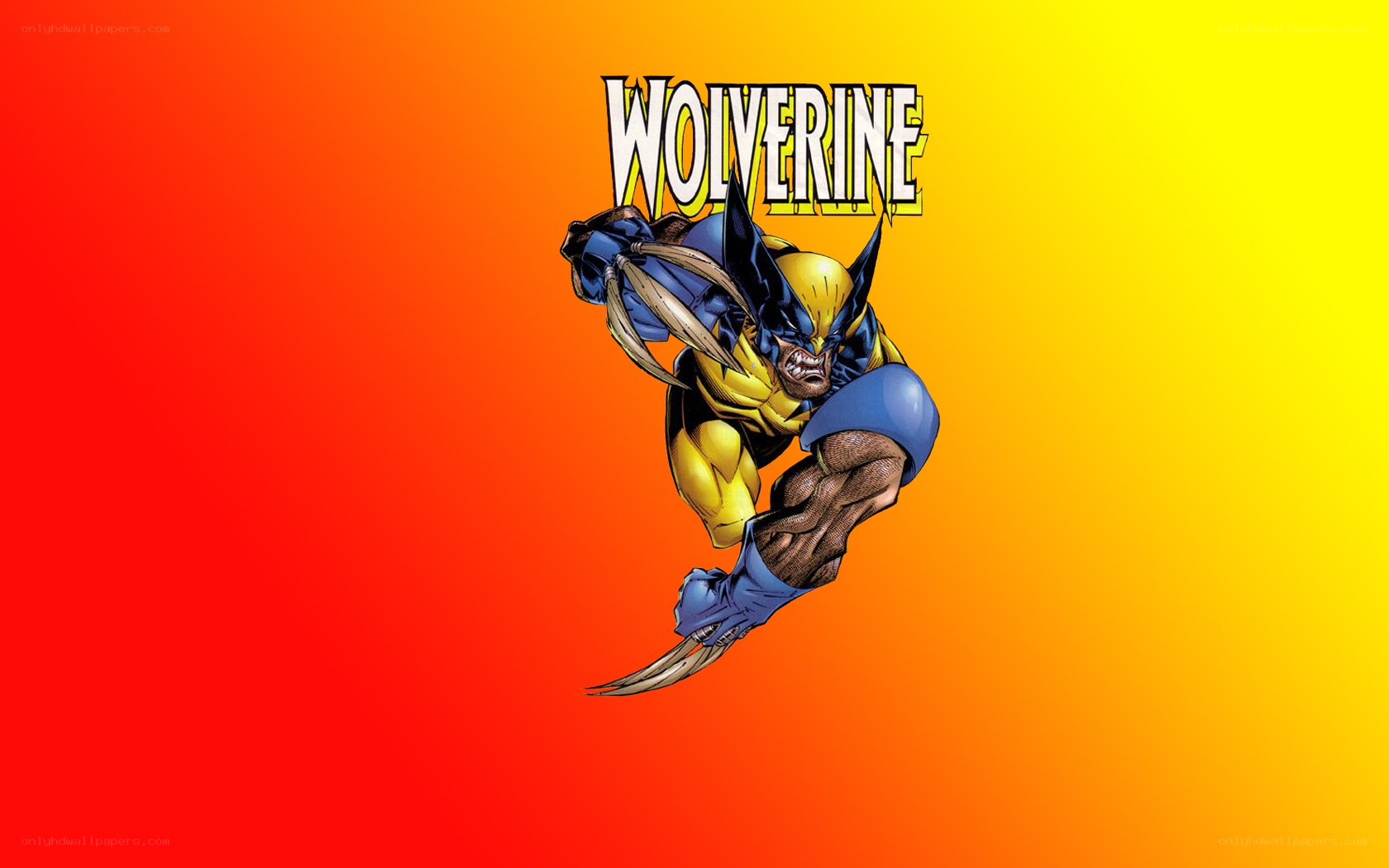 Wolverine action pose