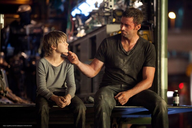 Wolverine and boy in workshop