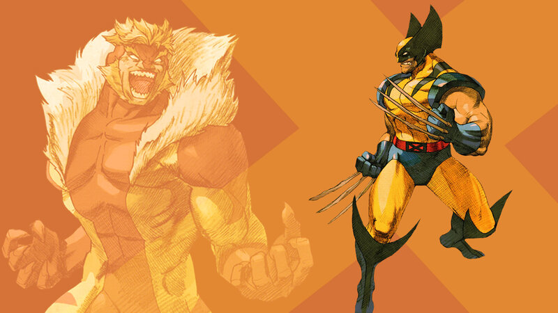 Wolverine and Sabretooth artwork