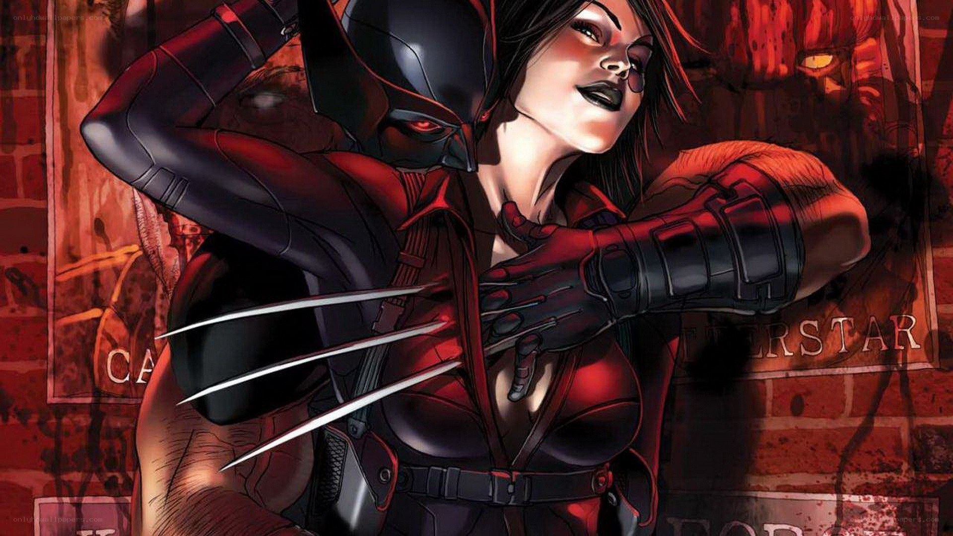 Wolverine and X-23 in combat