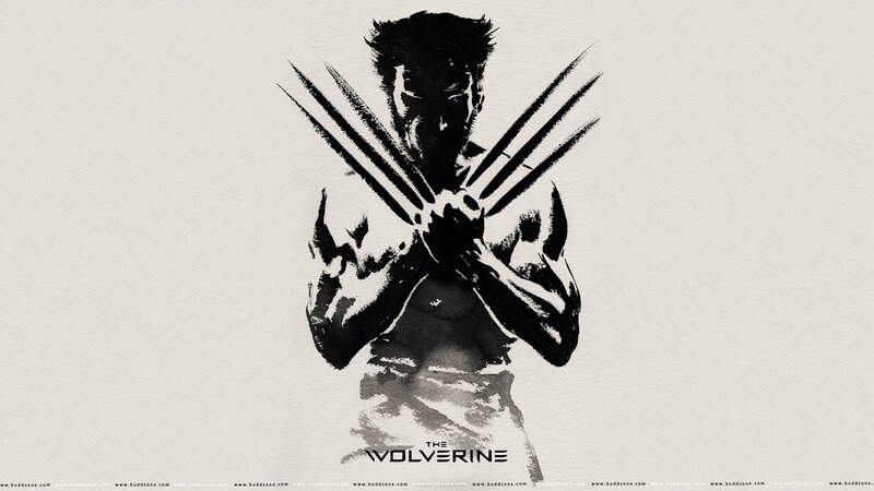 Wolverine Character — Black, Dramatic, Illustration, Claws, Silhouette, Text