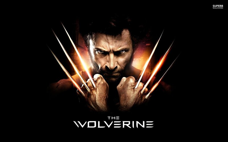 Wolverine Character — Black, Dramatic, Photograph, Claws, Hands, Title
