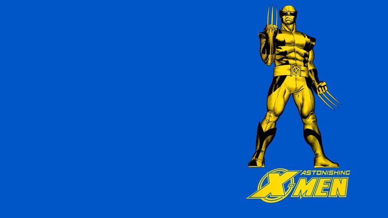 Wolverine Character — Blue, Confident