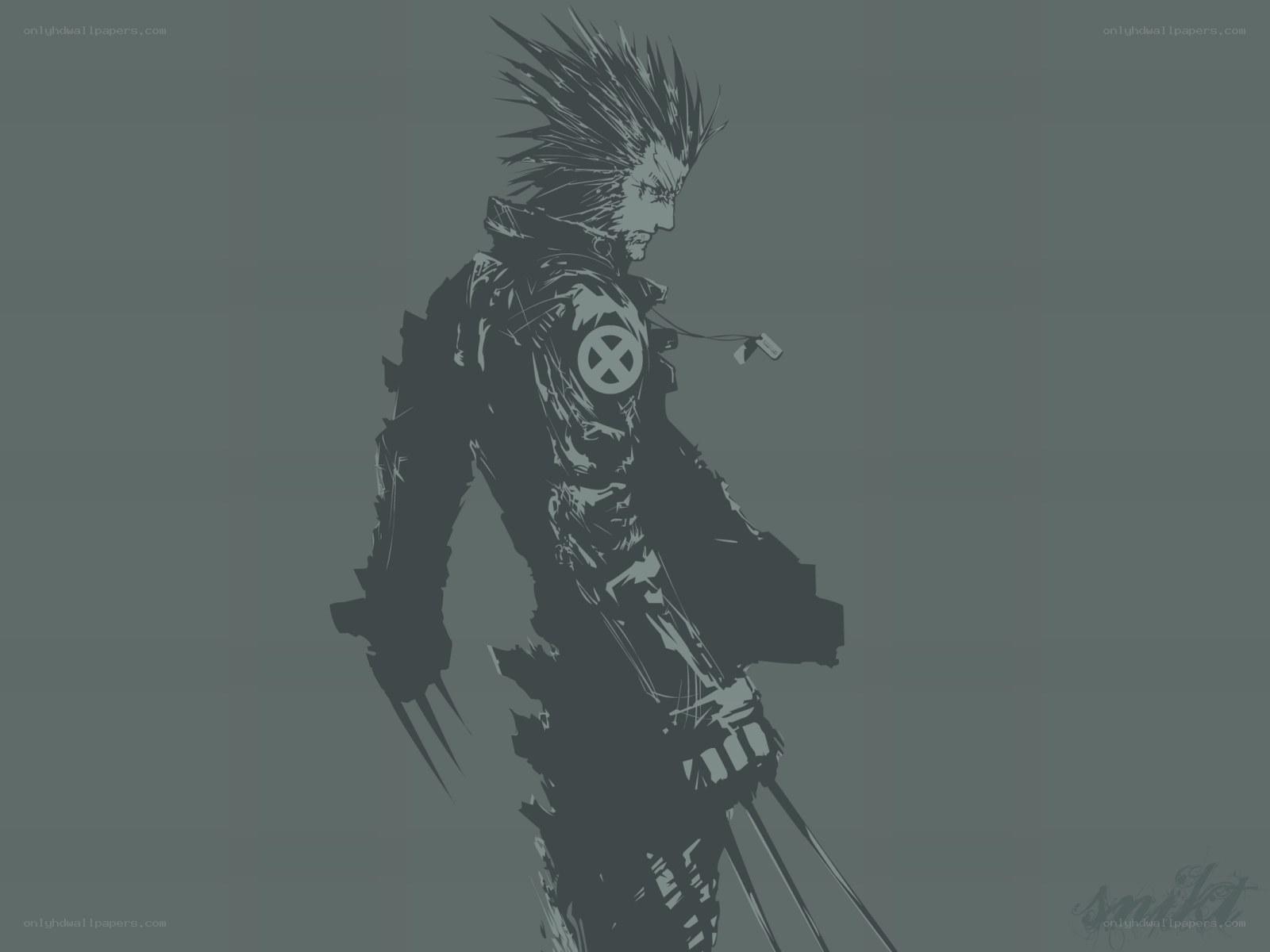 Wolverine character illustration
