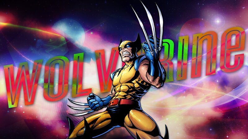 Wolverine Character — Yellow, Dramatic, Comic, Claws