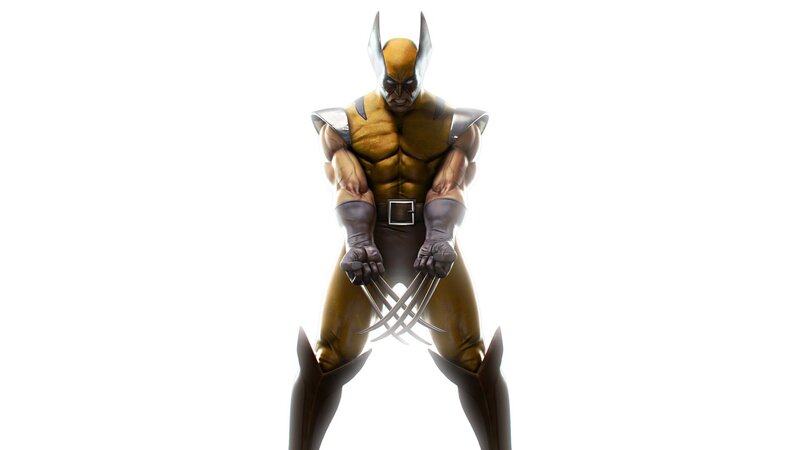 Wolverine Character — Yellow, Intense, 3d Render