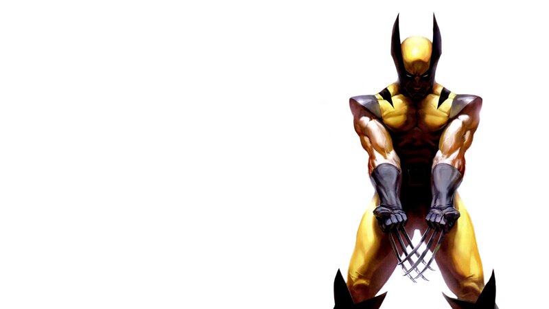 Wolverine Character — Yellow, Intense
