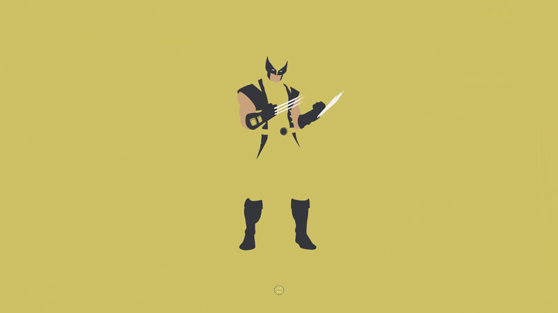 Wolverine Character — Yellow, Neutral