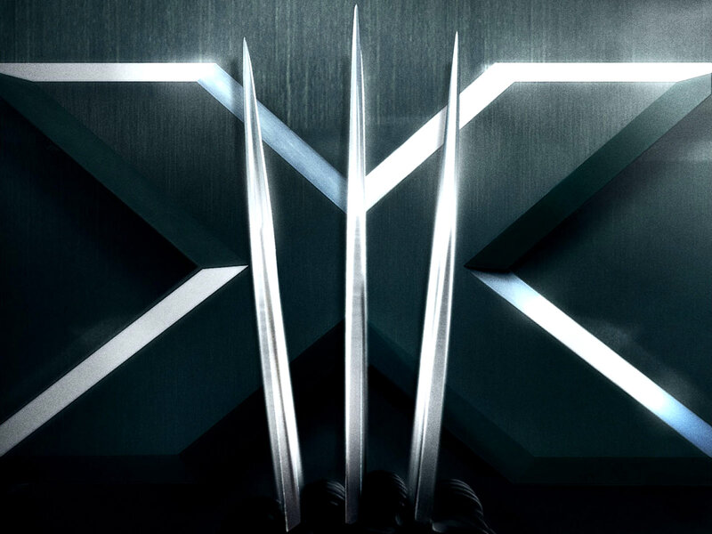 Wolverine claws and X-Men logo