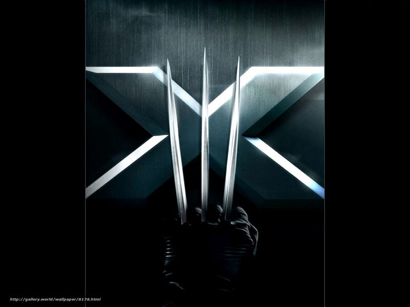 Wolverine claws and X-Men logo