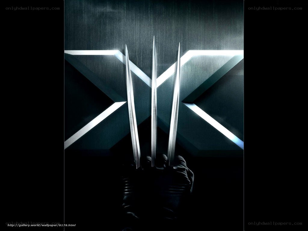 Wolverine claws and X-Men logo