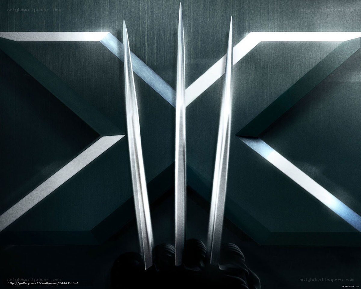 Wolverine claws in X-Men logo