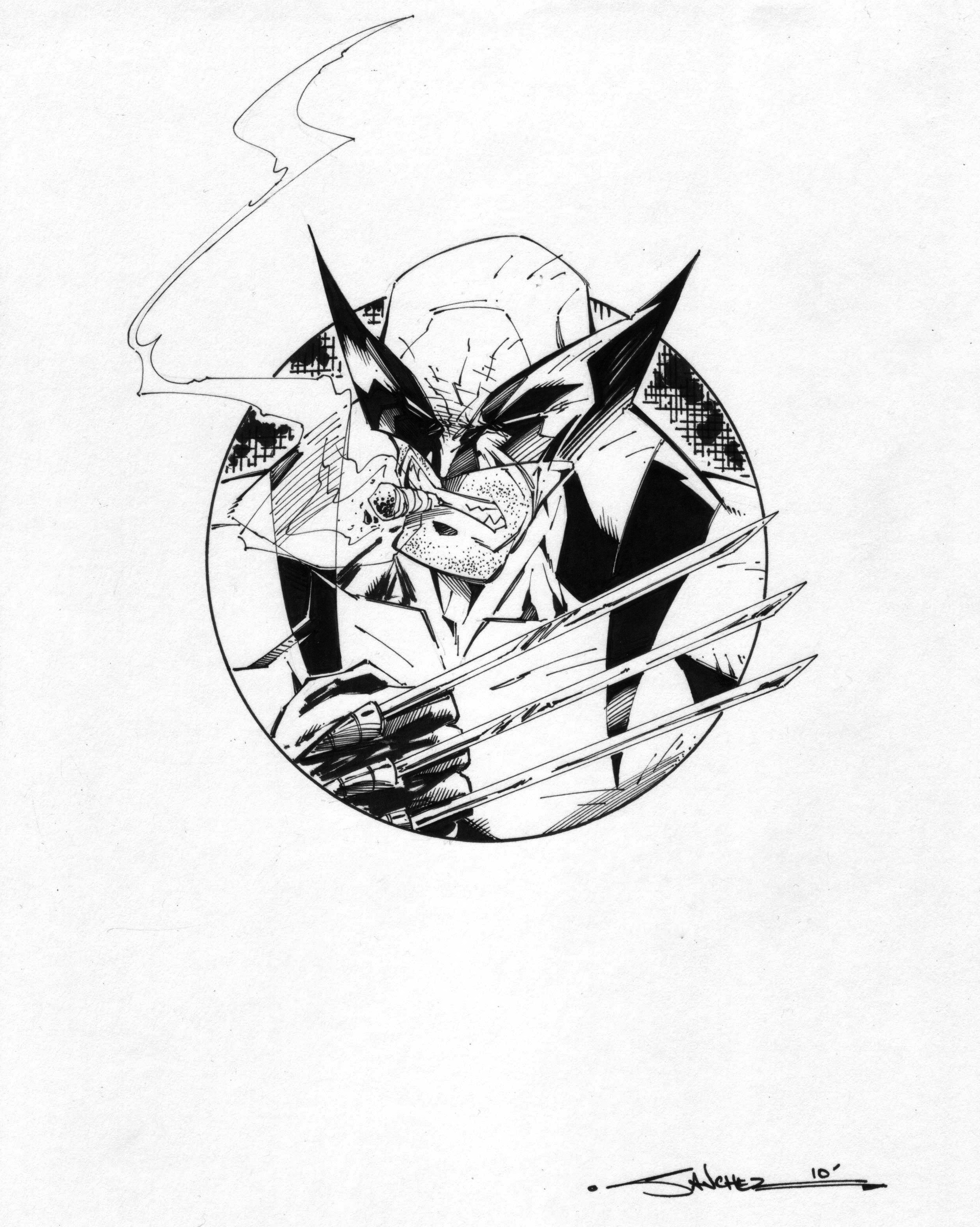 Wolverine comic art sketch