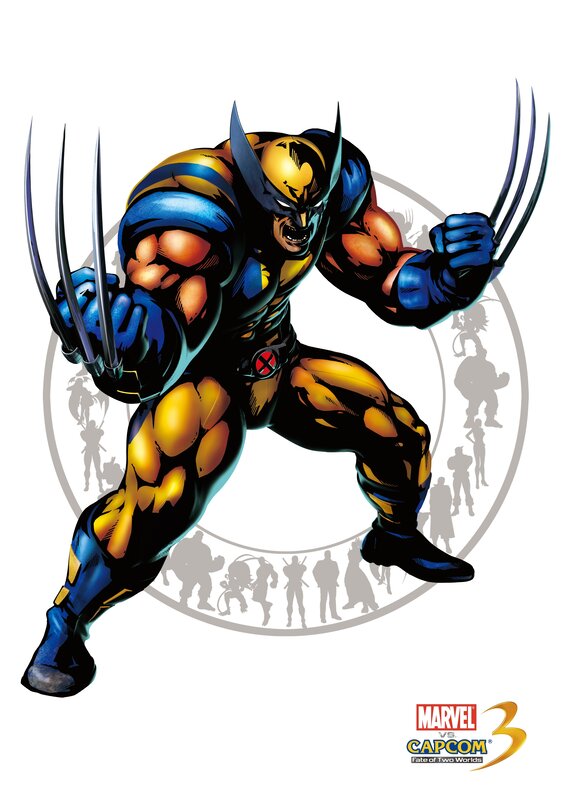 Wolverine in action pose
