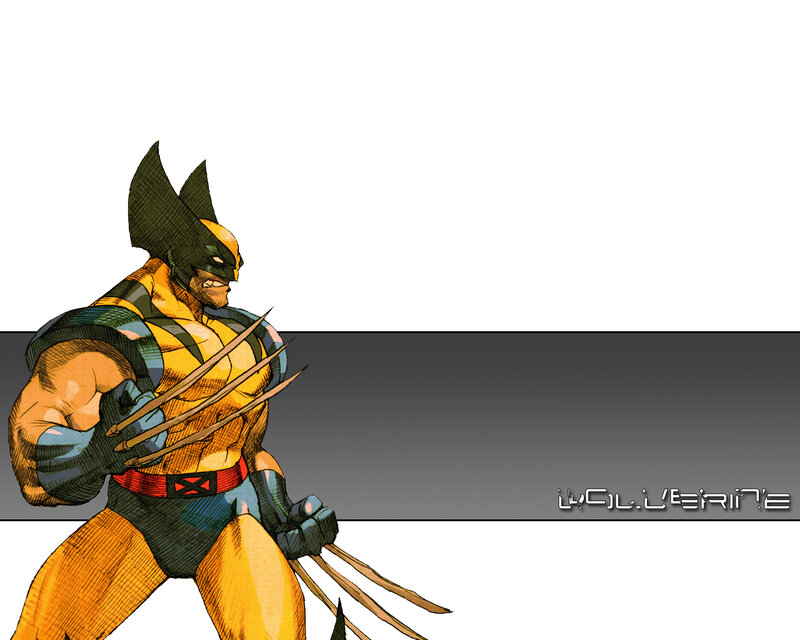 Wolverine in action pose