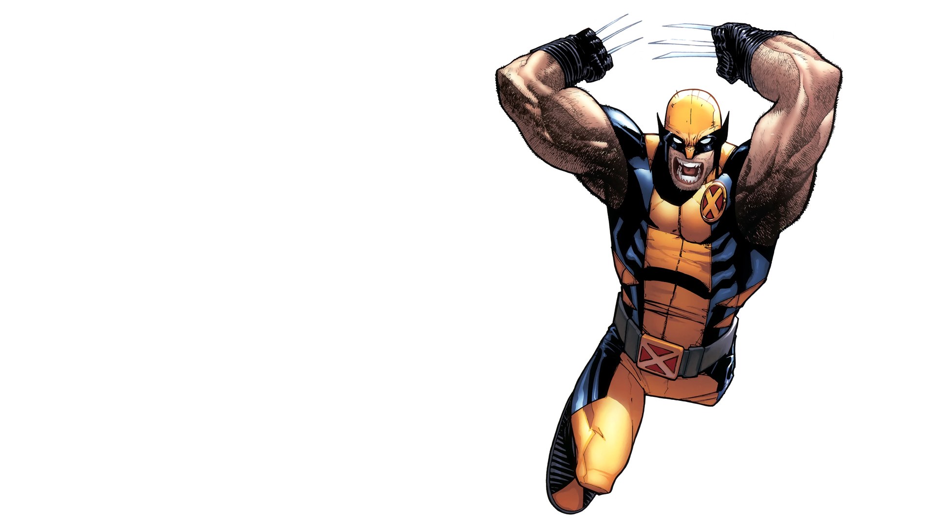 Wolverine in action pose