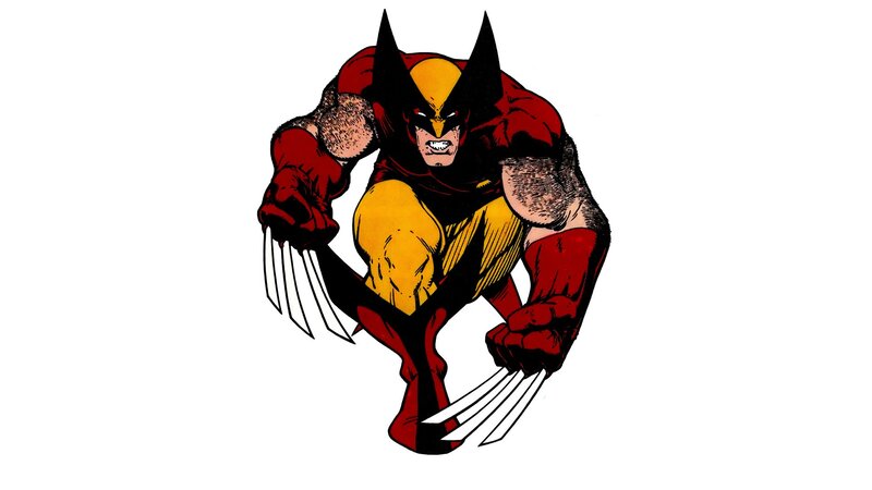 Wolverine in action pose