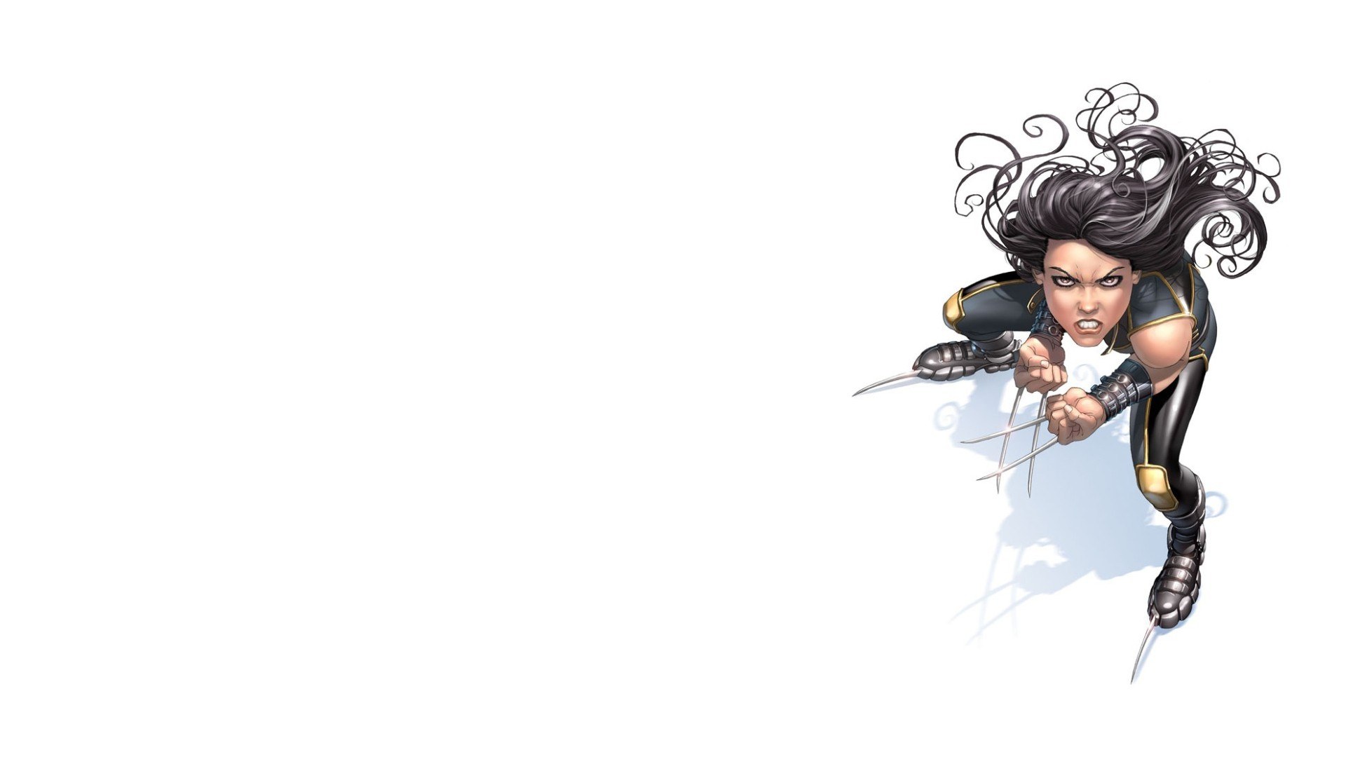 Wolverine in action pose