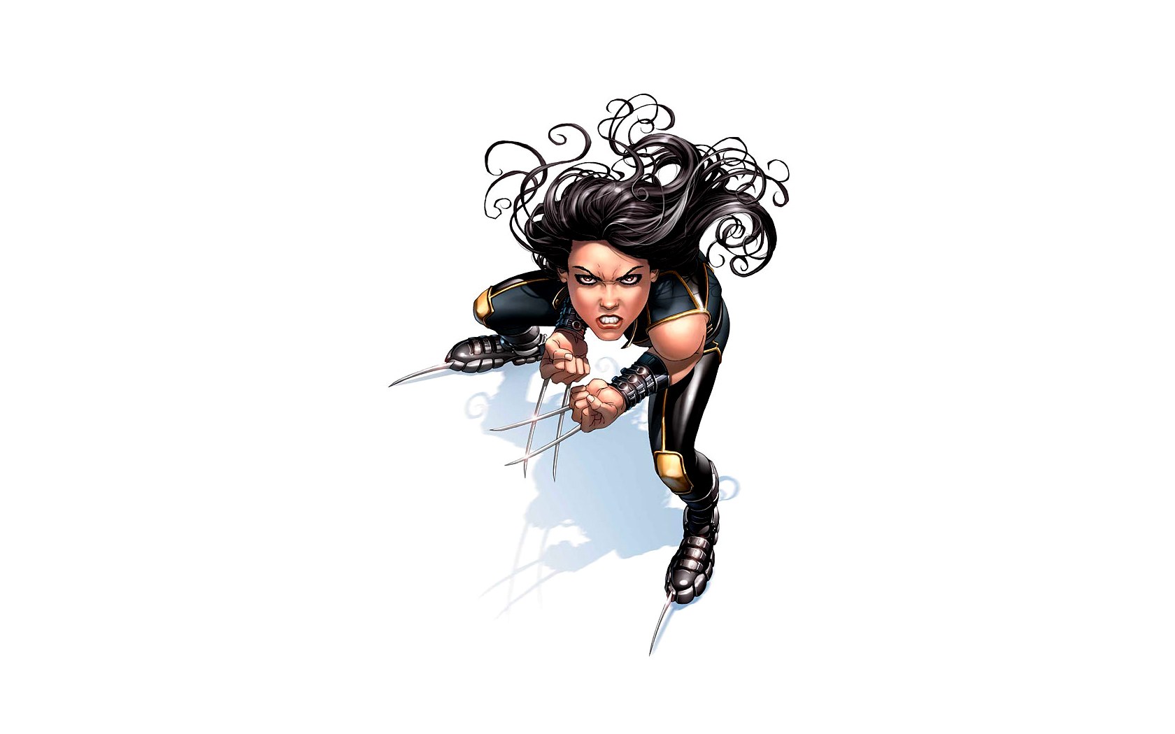 Wolverine in action pose