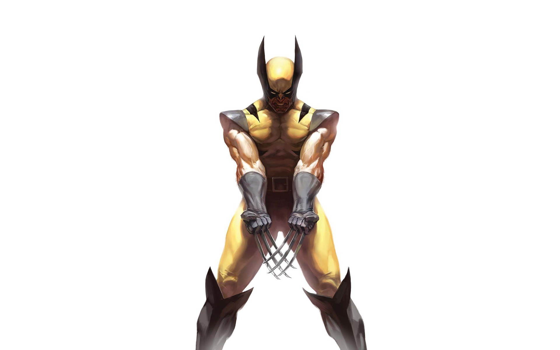 Wolverine in combat stance