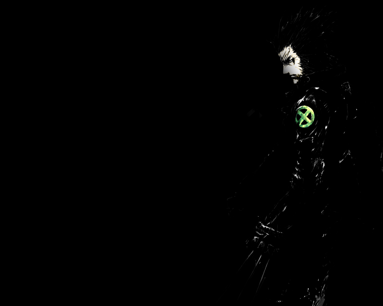 Wolverine in dark silhouette
