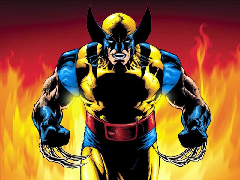 Wolverine in flames