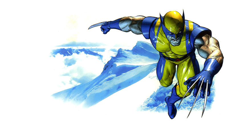 Wolverine in Flight — Yellow, Dramatic