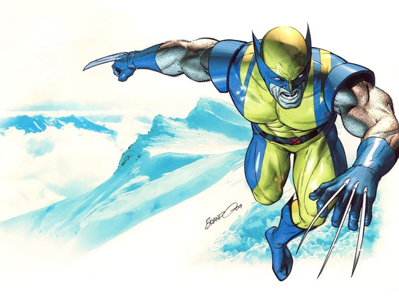 Wolverine in Flight — Yellow