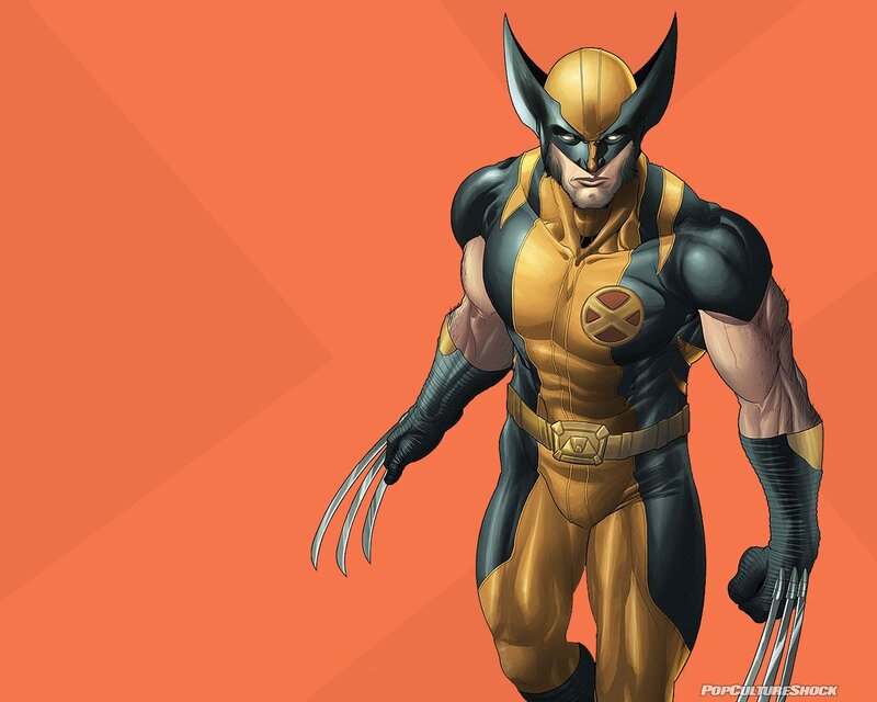 Wolverine in gold suit