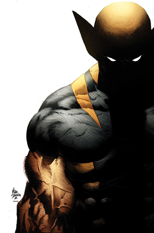Wolverine in shadow