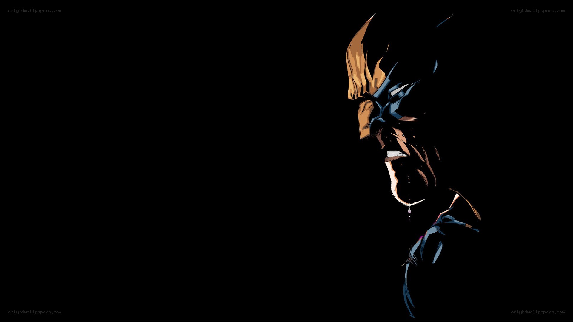 Wolverine in silhouette