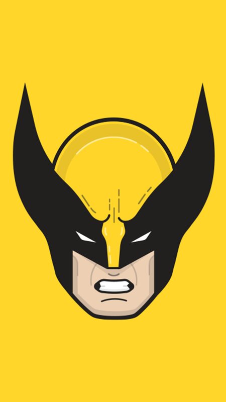 Wolverine Mask — Yellow, Intense