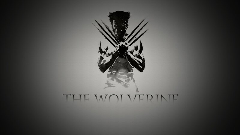 Wolverine Silhouette — Black, Dramatic, Illustration