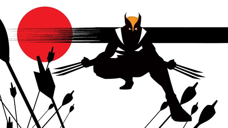 Wolverine Silhouette — Black, Dramatic