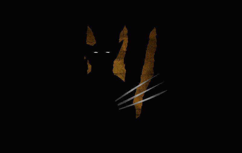Wolverine silhouette with claws