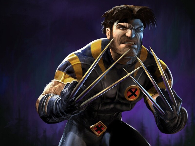 Wolverine with Claws — Black, Aggressive, Night