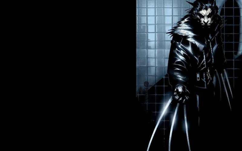 Wolverine with Claws — Black, Dark, Dramatic