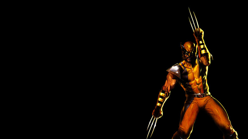 Wolverine with Claws — Black, Dramatic, Comic, Costume