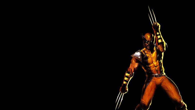 Wolverine with Claws — Black, Dramatic, Digital Art, Costume