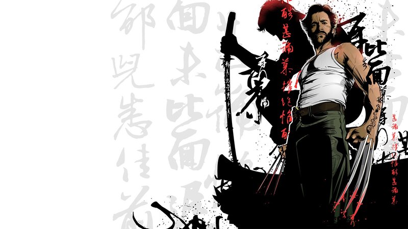 Wolverine with Claws — Black, Dramatic, Manga